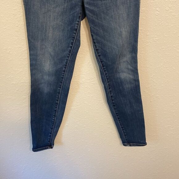 Madewell Dark Wash 10" High Rise Skinny Jeans Size 28 - Picture 3 of 10
